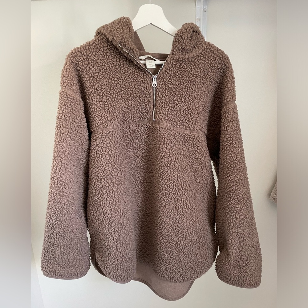 H&M Half-Zip Teddy Hoodie